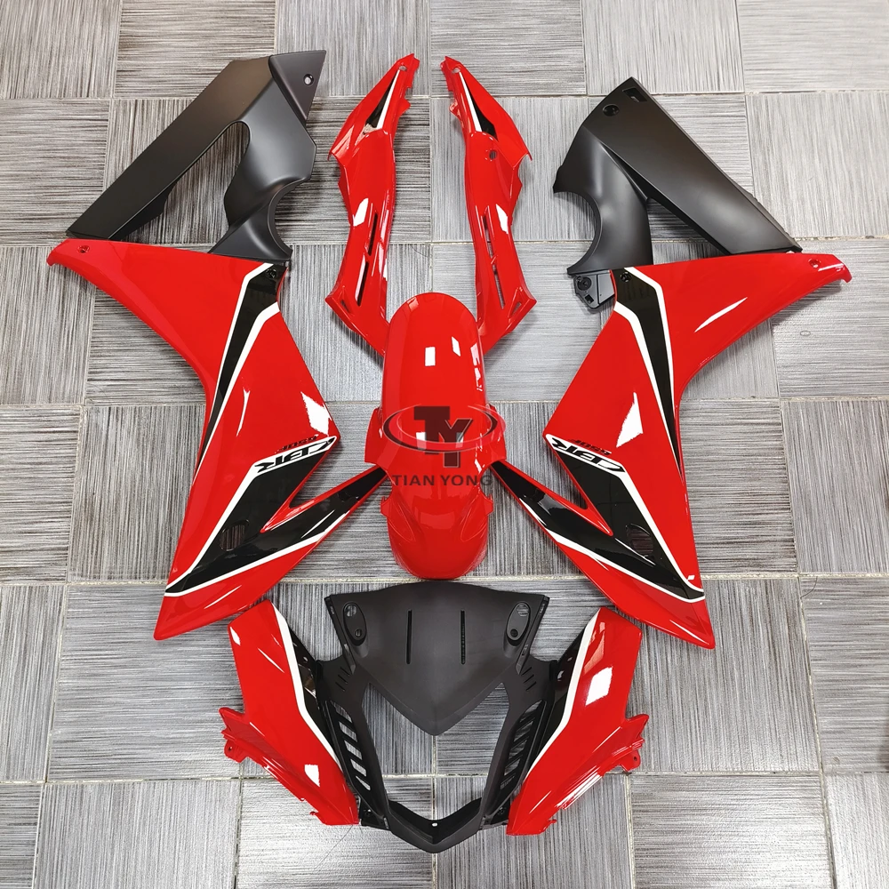 Cowling Bright red and black and white pull Motorcycle For CBR650F CBR650 F 2014 2015 2016 Full Fairing Kit Injection Bodywork