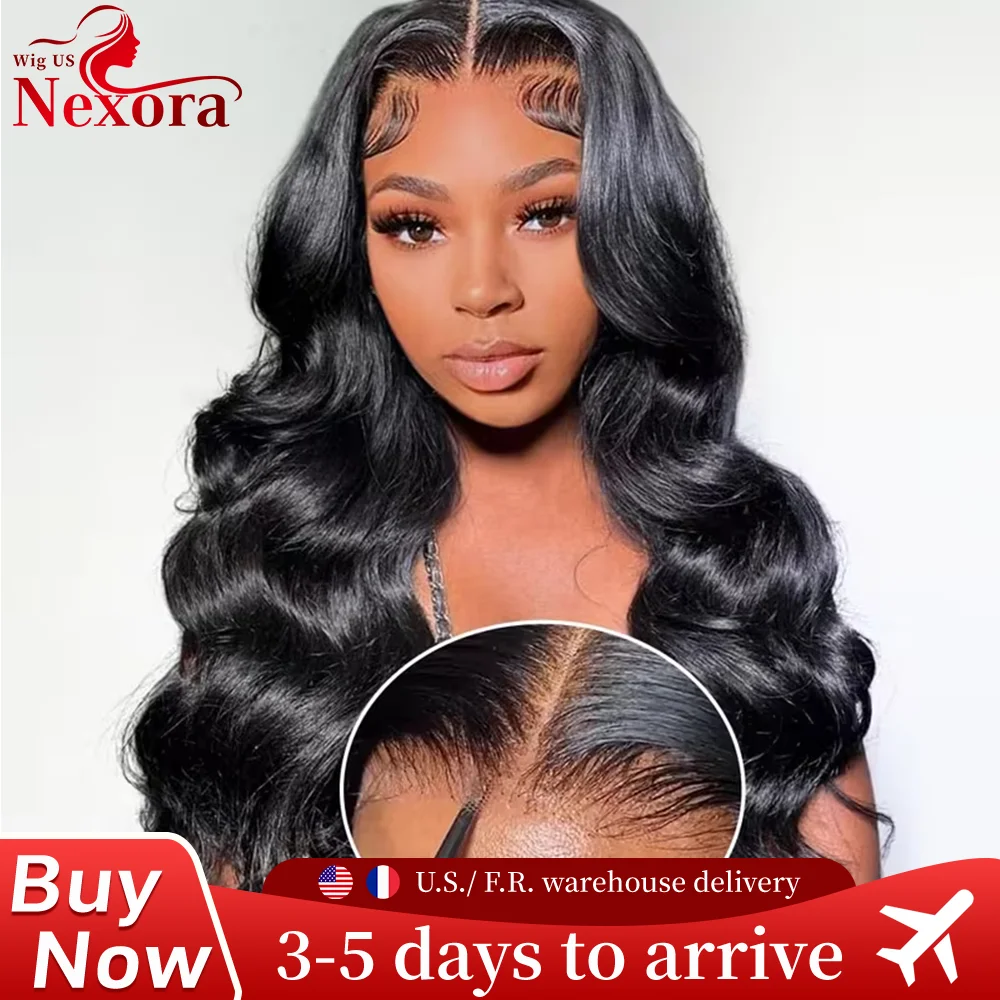 

Натуральный парик из бразильских волос, без клея, готовый к носке, с предварительно вырезанными прядями, волнистая текстура 4x4 5x5, кружевной фронт, натуральный цвет, для женщин