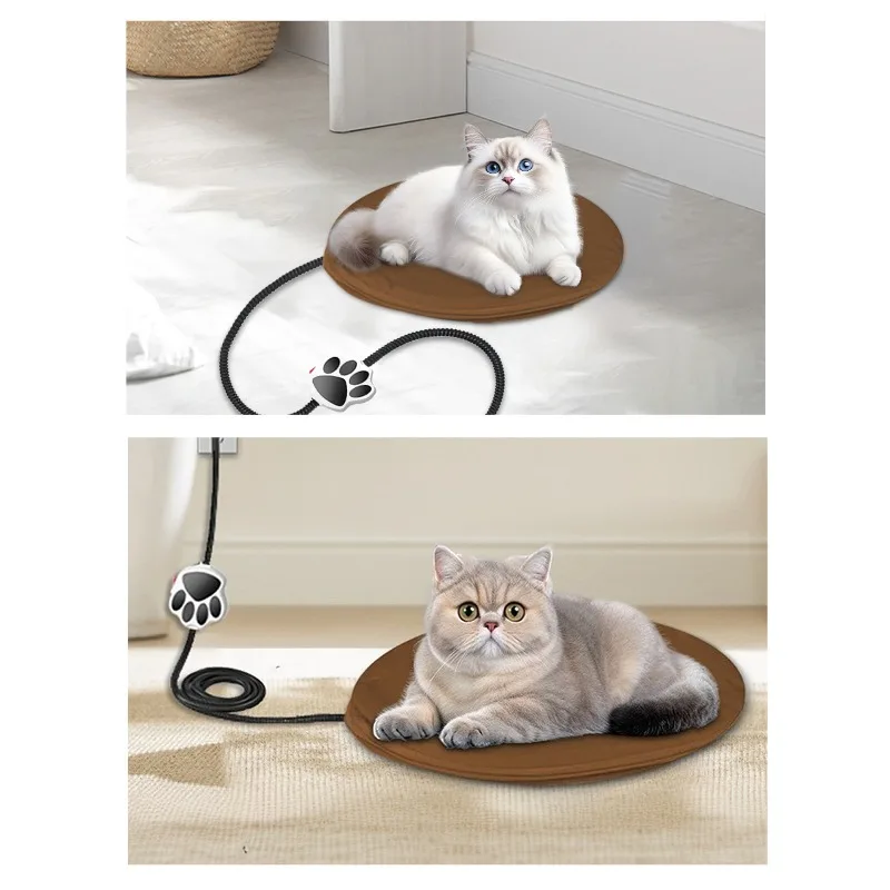 Tappetino riscaldato per animali domestici, letto per gatti impermeabile a temperatura costante, scaldasalviette per cani, coperta elettrica, cuscino riscaldante per gatti, cani, inverno