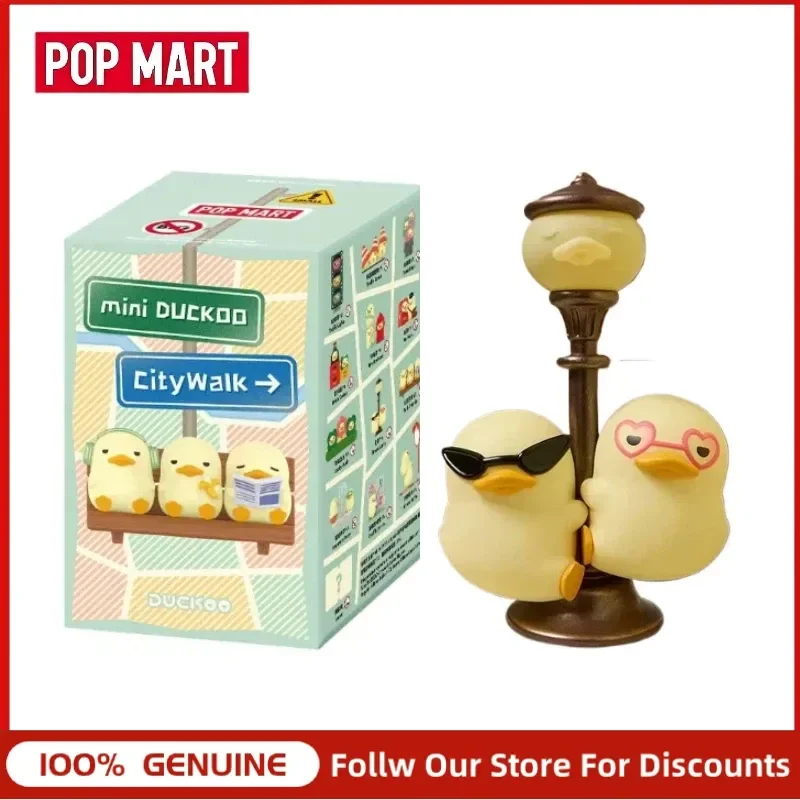 

New Pop Mart Mini Duckoo Citywalk Blind Box Collectible Figurine Desktop Decor Surprise Toy Nice Gift For Adult Hobby Collectors