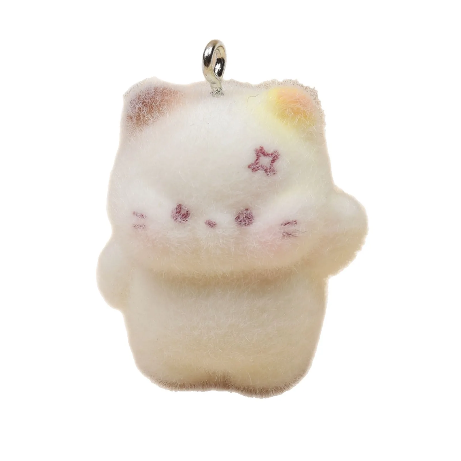 10pcs Creative Resin Flocking Rabbit Cat Pig Ornaments Pendant Charms Jewelry Making Necklace Bracelet Bag Jewelry Accessories