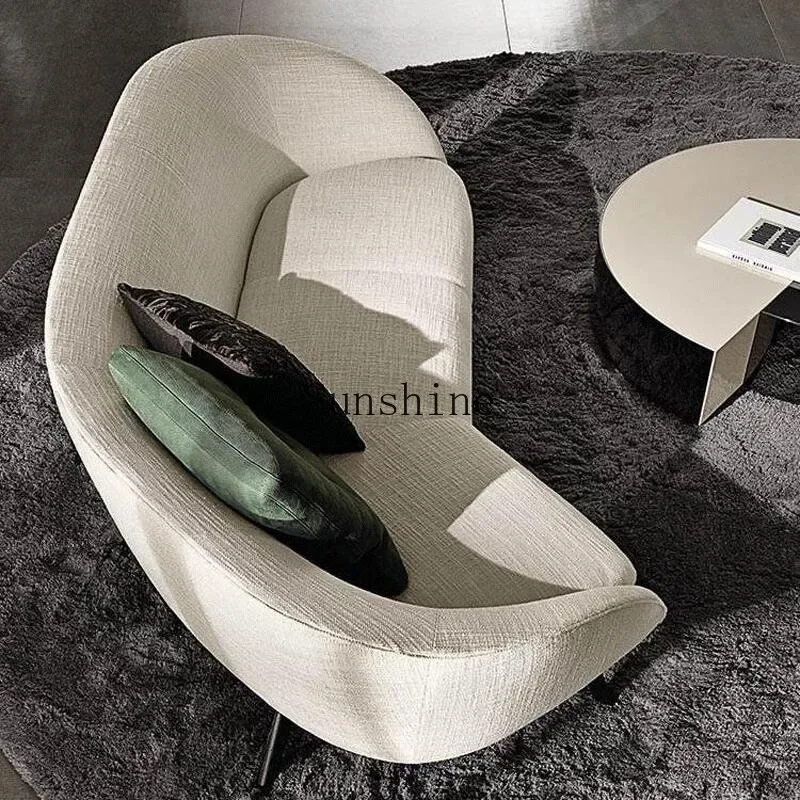 Three-person special-shaped sofa, turning corner small apartment living room irregular sofa