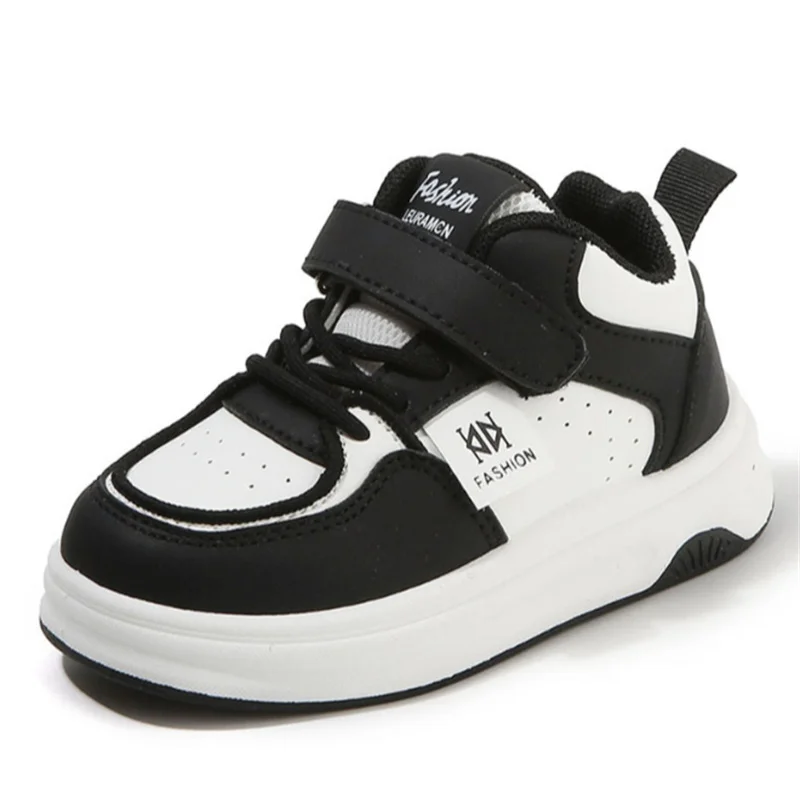 2026 New Autumn Children Shoes Leather Toddler Kids Casual Shoes Outdoor Tennis Soft Sole Fashion Girls Boys Sneakers