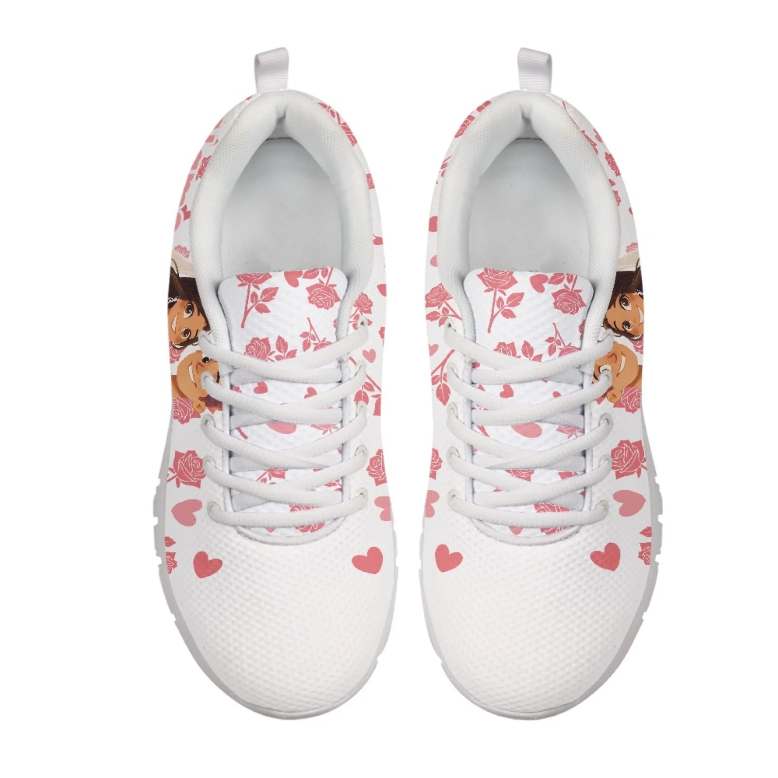 Coloranimal Casual Lace up Mesh Sneaker Breathable Athletic Running Shoes for Hiking and Walking Blue Rose Gold Marble