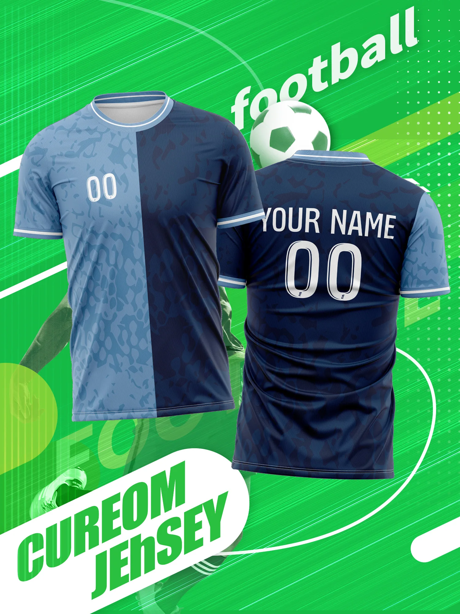 

Футболка с индивидуальным дизайном: фото, имя, номер. Создайте свой собственный принт с логотипом клуба или команды. Подарок для фанатов. Спортивная одежда.