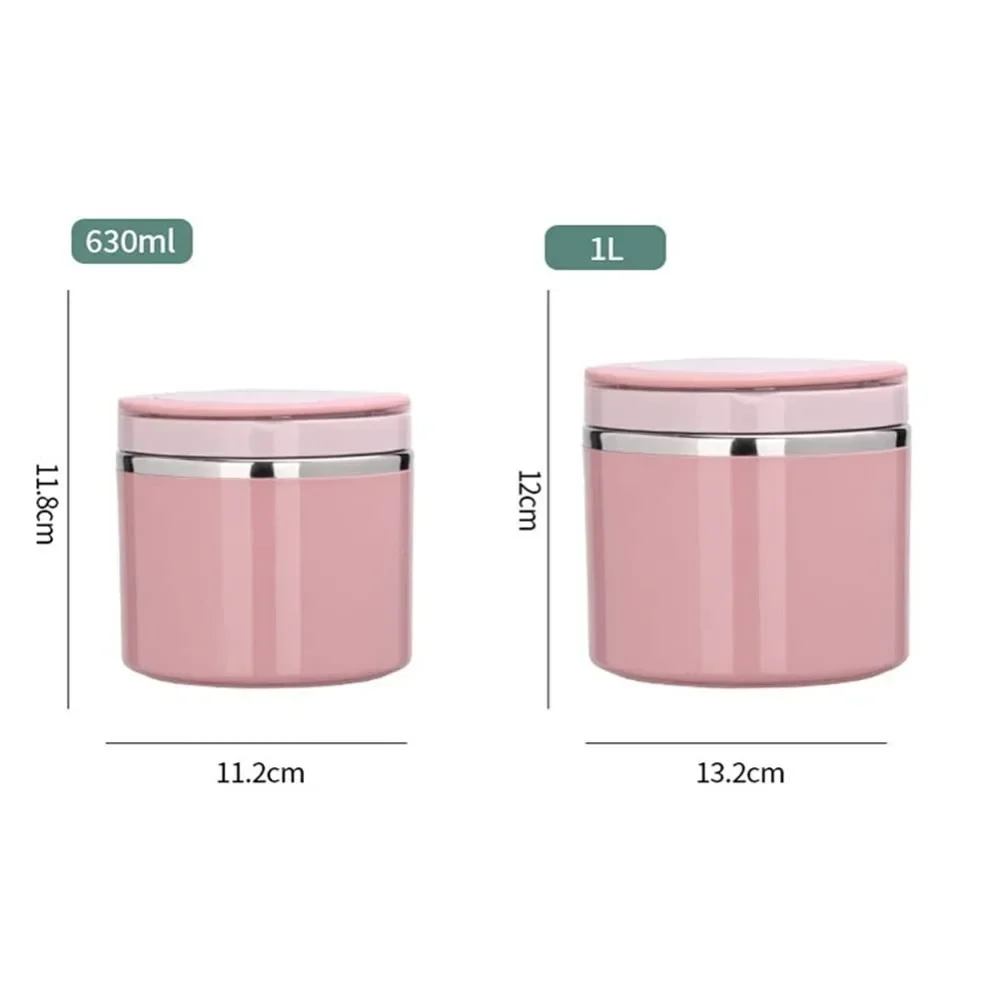 Breakfast Soup Cup Thermos Food Jar Insulated Lunch Container with Wide Mouth Stainless Steel Vacuum Lunch Box for Kids Adults