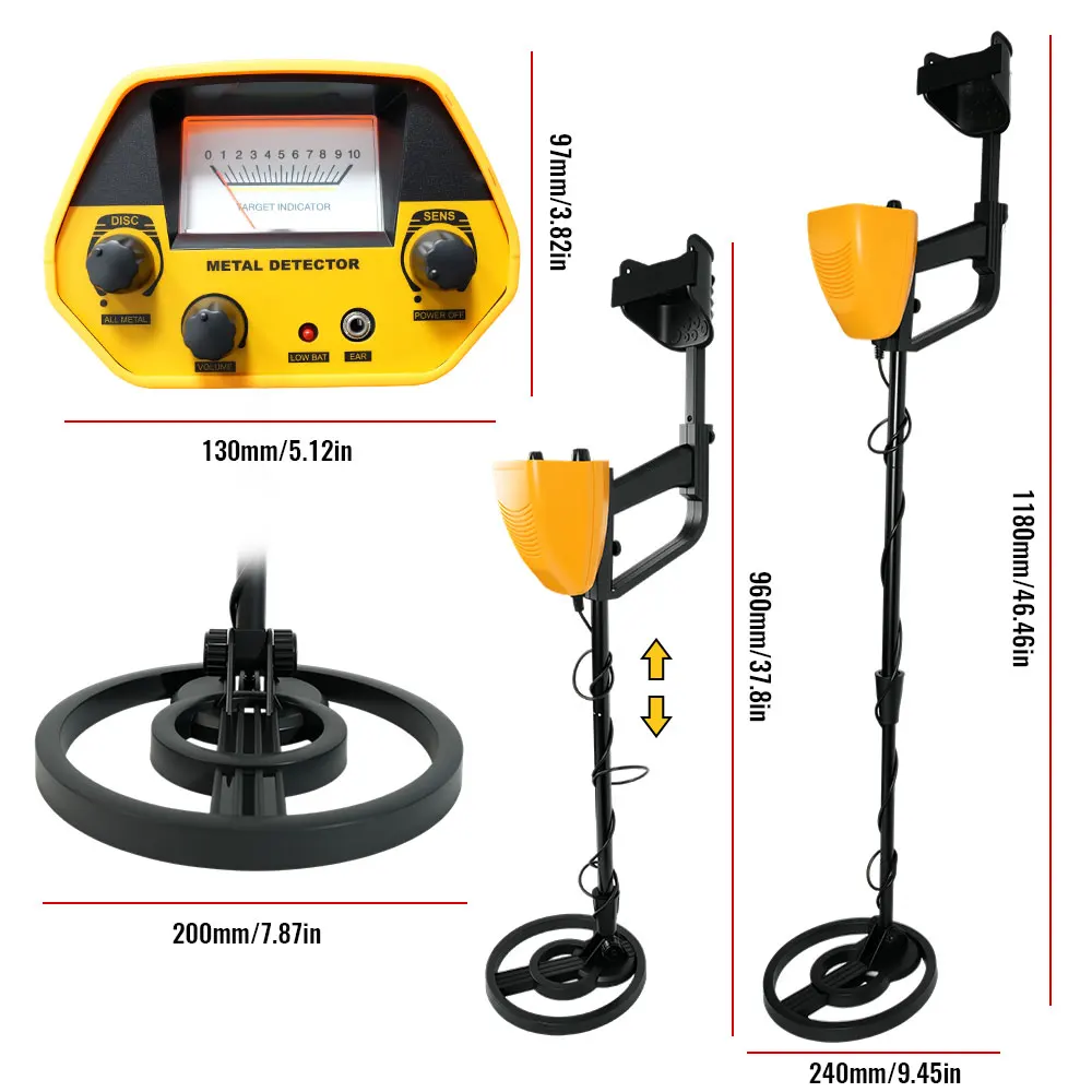 MD-5090 للكشف عن المعادن، أداة الكشف عن المعادن تحت الأرض، مكتشف المعادن، كاشف الذهب، هنتر الكنز الذهب حفار