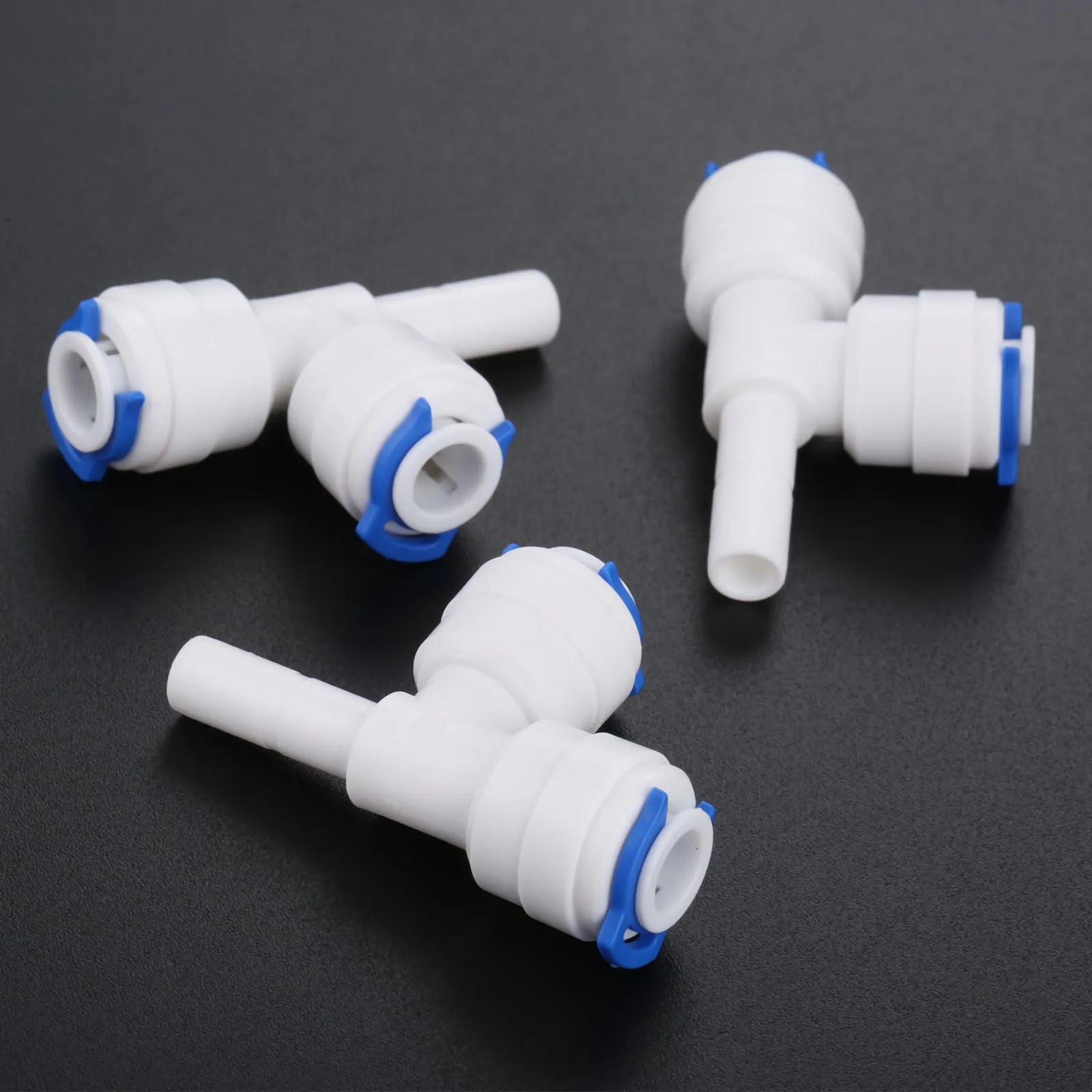 5pk 1/4 "macierzystych-1/4" 3 Way filtr wody szybkozłącze s OD rura wąż szybkozłącze złącze do akwariowy System odwróconej osmozy