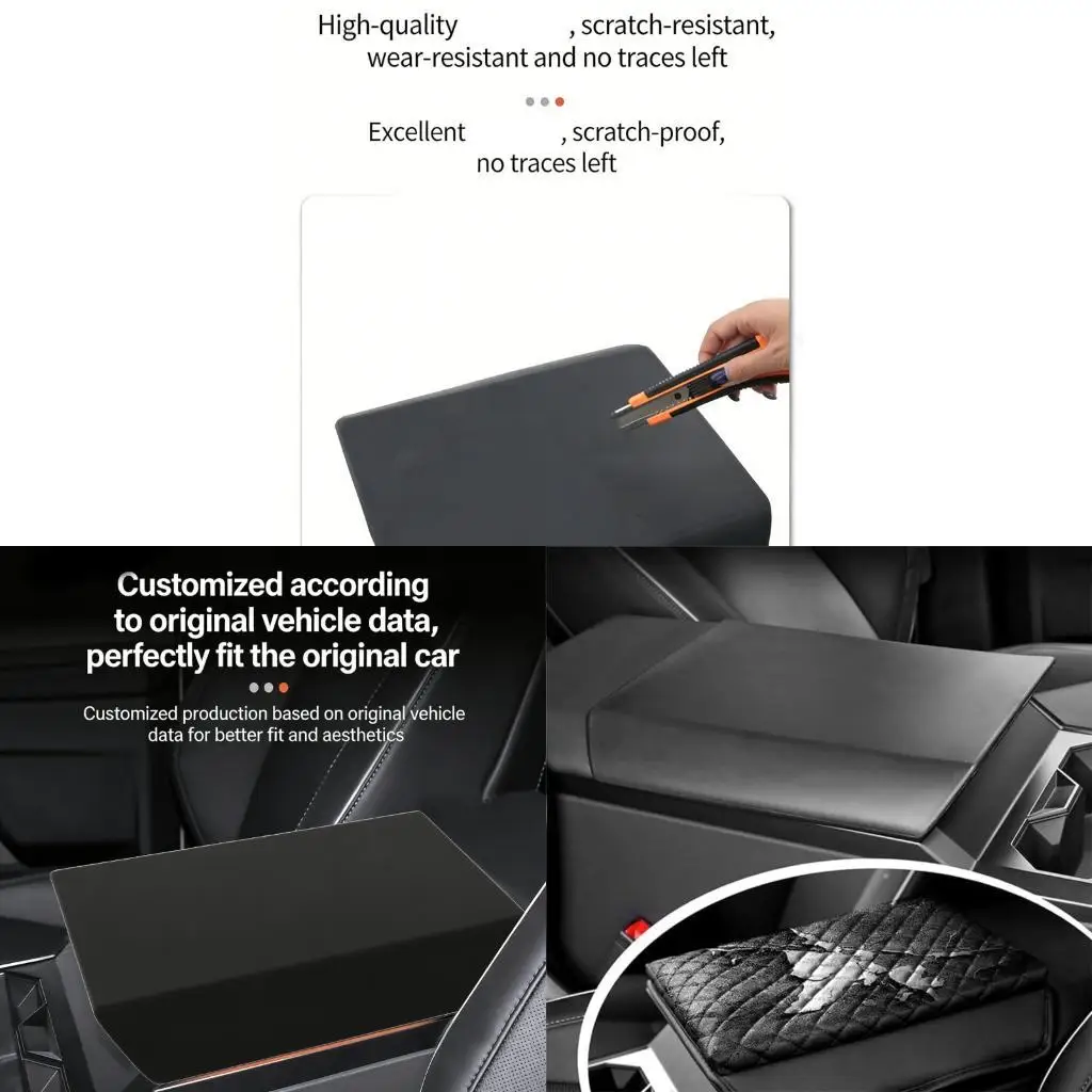 Electric Truck Center Console Cover Having Grip Pattern From Flexible Elastic Polymer Substance