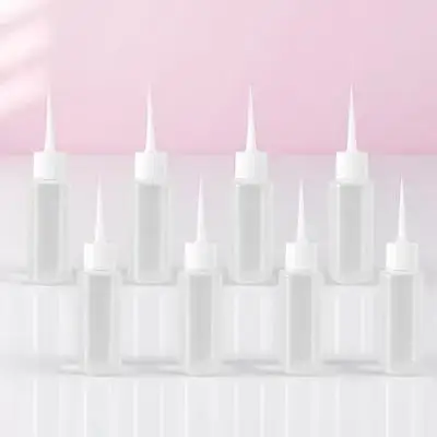 

8Pcs 50Ml Multipurpose Squeeze Bottles Plastic Pointed Tip Refillable for Adhesives Oils Lubricants DIY Industrial Use