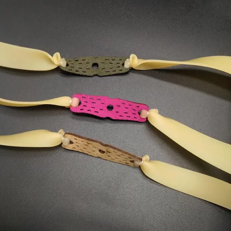 5 Pieces of 1mm Rubber Bands High Elasticity Solid Color Slingshot Shooting Professional Hunting Accessories Rubber Bands