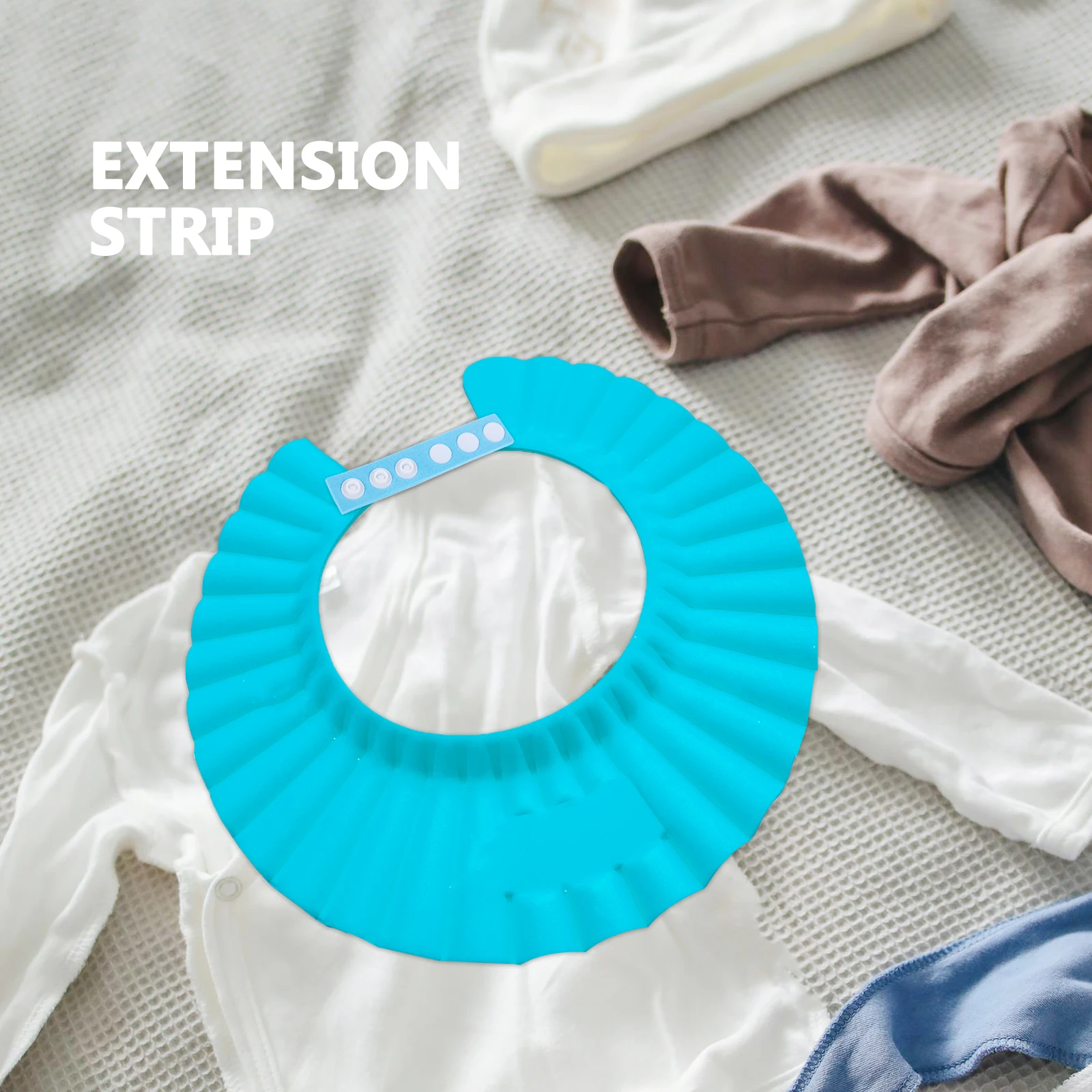 

10 Pcs Children's Shampoo Cap Extension Strip Bath Hat Supplies Thicken Adjustment Strap for Silica Gel Bathing