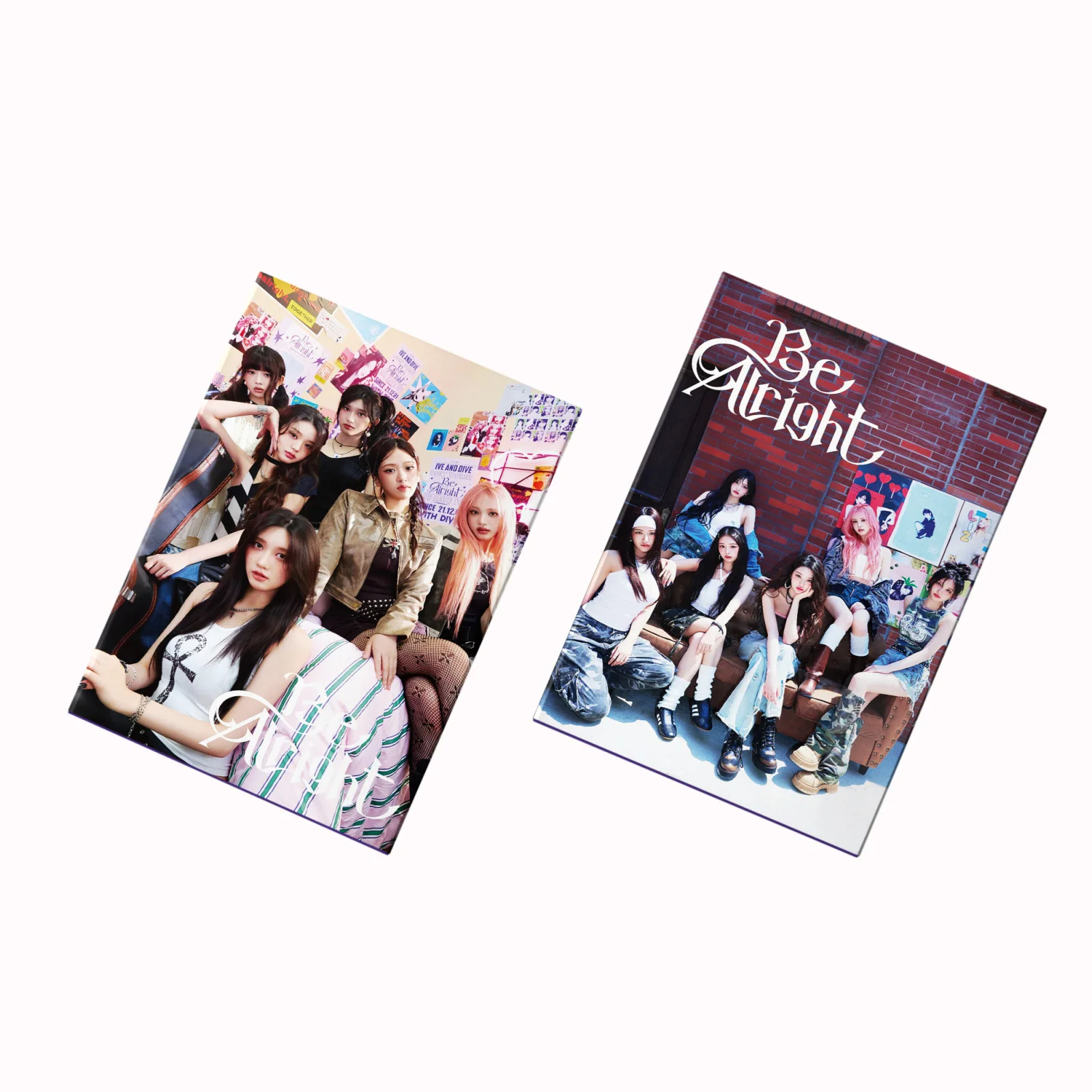 55 Albums de groupe de filles BE ALRIGHT, Mini cartes Wonyoung LIZ, cartes LOMO, carte de Collection de fans, boîte-cadeau