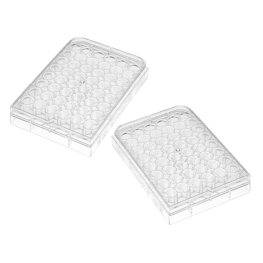 

Laboratory Tissue Culture Plate 48-well Cell Tray with Lid Transparent Polystyrene Dishes