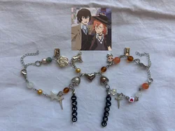 Dazai and Chuuya inspired couple bracelet,dazai and chuuya| anime manga jewelry, matching bracelets, BSD, Bungou Stray Dogs jewe