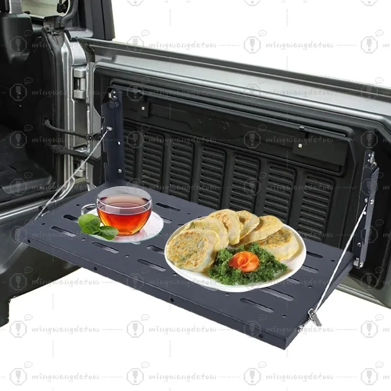 Mesa Dobrável para Hayon, Suporte de Carga Dobrável, Acessórios Utilitários para Veículo Off-Road