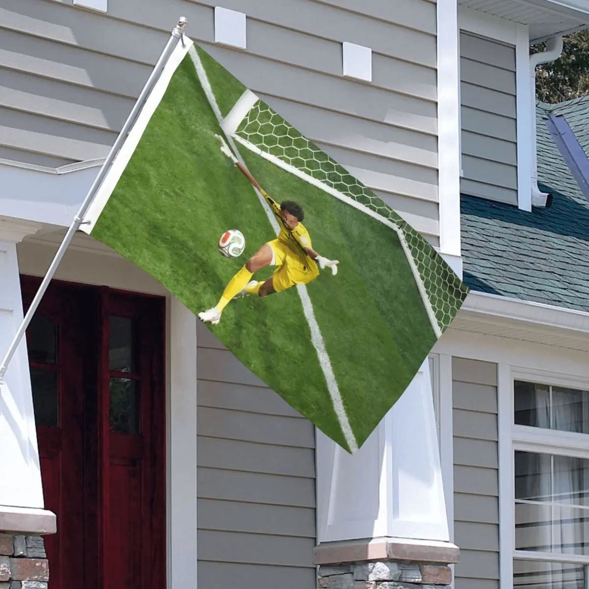 Amazing Vozinha Football Save Flags Fade Proof Outdoor Banner Polyester Home Room Dorm Wall Decor