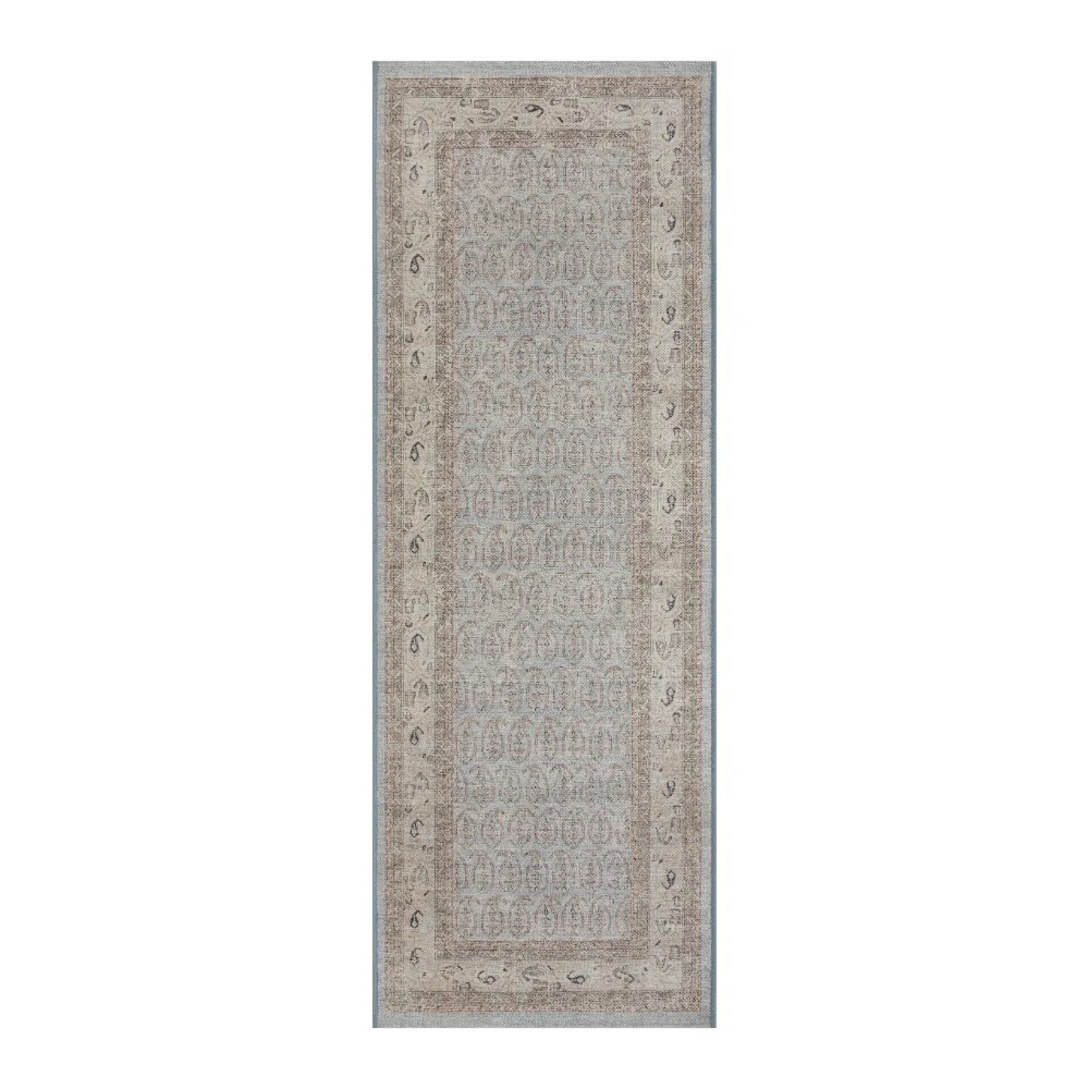 

Blue Paisley Indoor 2.5' x 7' Runner Rug