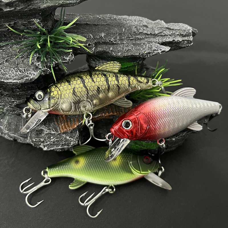 Floating Minnow Fishing Lure 75mm 12.5g Wobbler Artificial Hard Bait Long Cast Freshwater Saltwater Bass Pike Trout Fish Tackle view 3