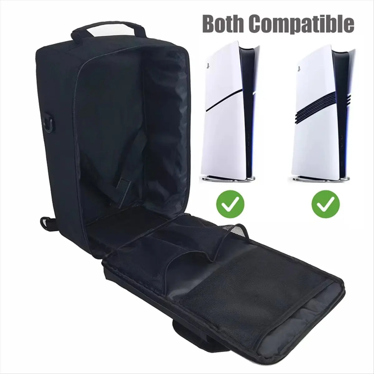Punctual- For PS5 Pro Storage Bag Protective Large Capacity Carrying Case for Playstation 5 PRO Backpack for Safe Transportation