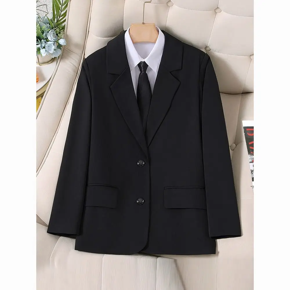 

Ele Bla Suit Jaet for Women Profional Career Interview Workwear Spring Autumn Student Defense Career Women's Outer...