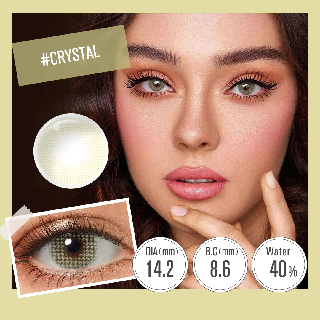 Image 3: Chaud! Freshgo Hidrocor lentilles de contact colorées pour les yeux lentilles pour les yeux naturelles lentilles de contact lentilles de mode 1 paire annuelle 14.2mm