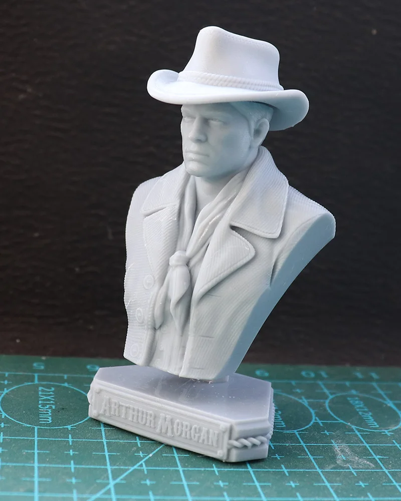 60mm  Resin Model Kits Arthur Morgan Bust Figure Unpainted No Color RW-911