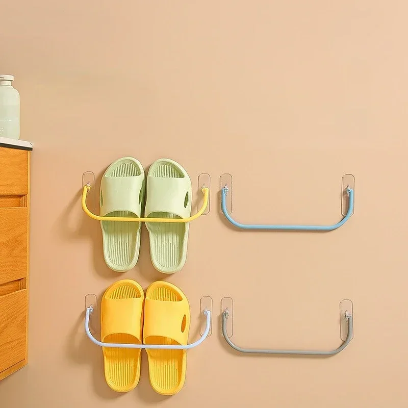 Simple Plastic Shoes Storage Racks Wall-mounted Waterproof Rack Slippers Sneakers Organizer Bedroom Bathroom Accessories