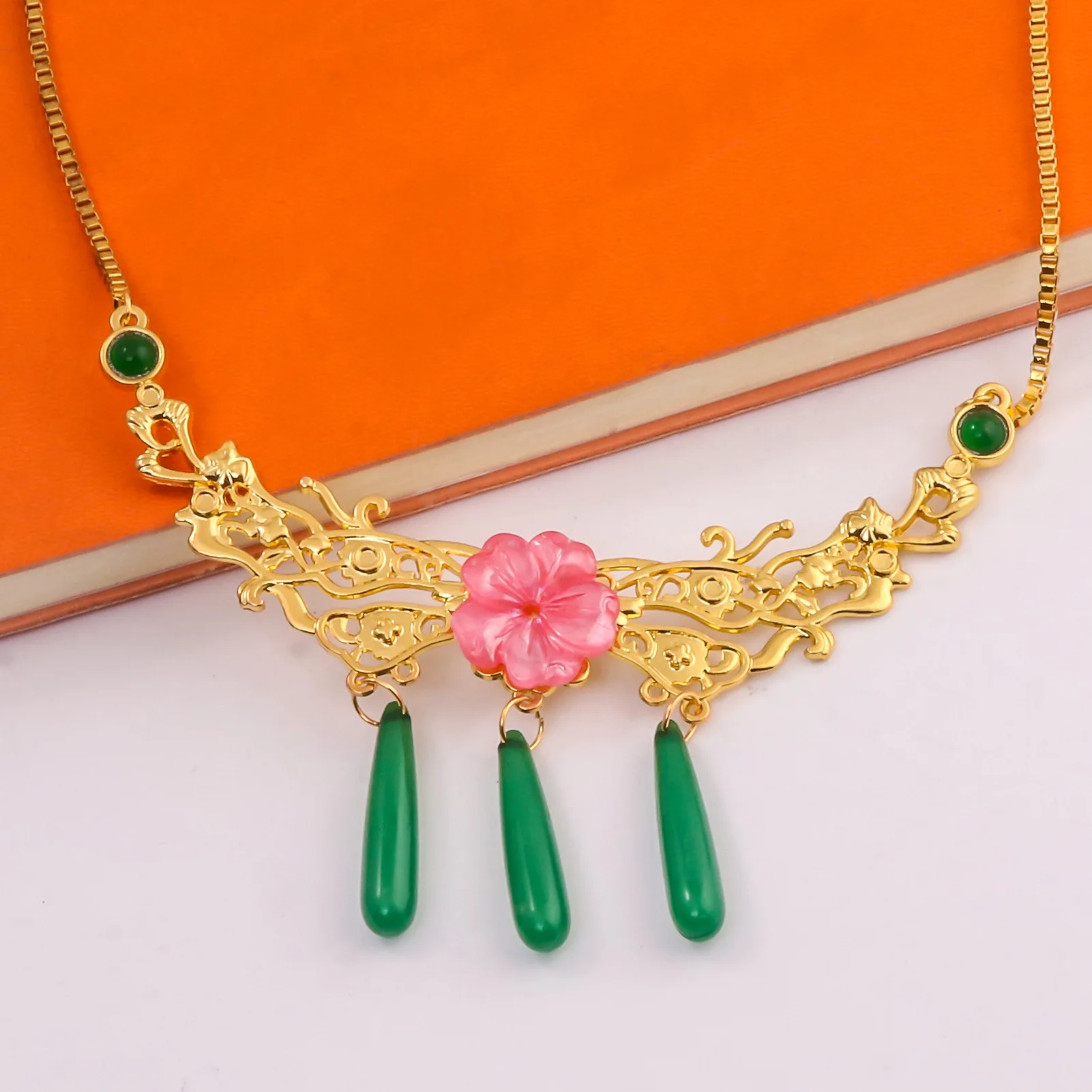 The Apothecary Diaries Maomao Necklace cherry blossom Charms Necklaces Anime Cosplay Props Jewelry Clavicle Chains Fans Gifts