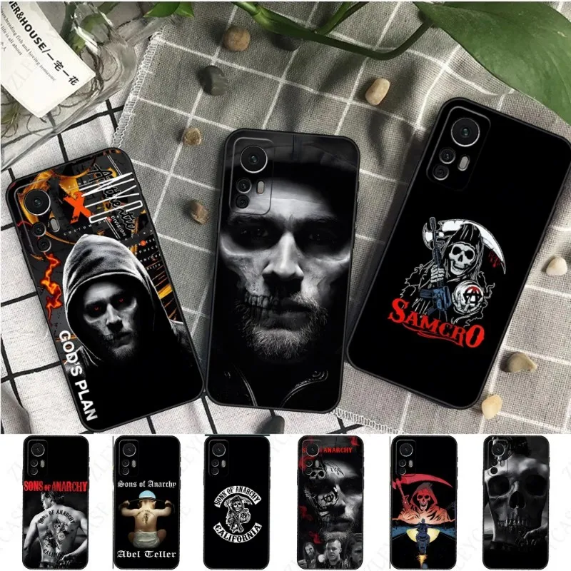 US TV Series - Sons Of Anarchy Phone Case For Xiaomi 8 9 11 9T 12 13 11T 11X 9SE 11i Lite Ultra Note10 Poco F3 M4 M3 X4 Cover