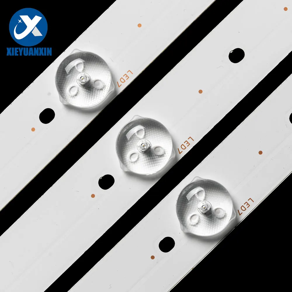 3pcs 627mm 32inch 8led 3 v1w LED-Hintergrund beleuchtung für toshiba 32-Zoll-Aluminiumbeleuchtung svt320ae9 _ rev 1.0 _ 121012 32 l5450vt 32 w2333d