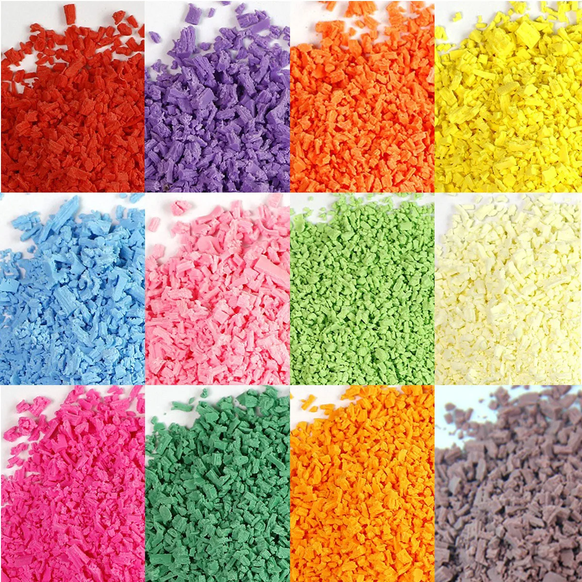 100g/Lot Colorful Artificial Crumbs None Regular Shaped Polymer Clay Slices Sprinkles for DIY Crafts Bread and Cake Decoration