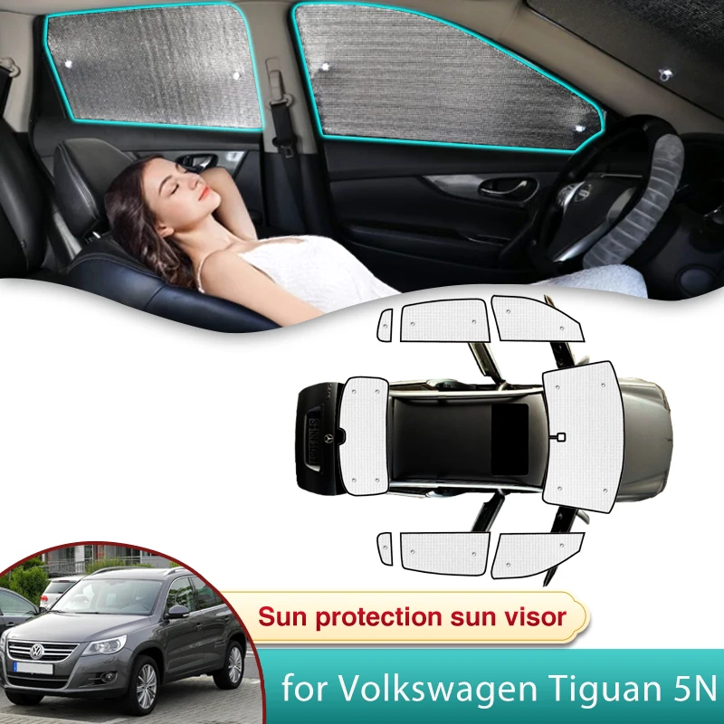 Car Sun Shade for Volkswagen VW Tiguan 5N MK1 2008 2009 2010 2011 2012 2013 2014 2015 Auto Accessories Sunshade Windshield Parts