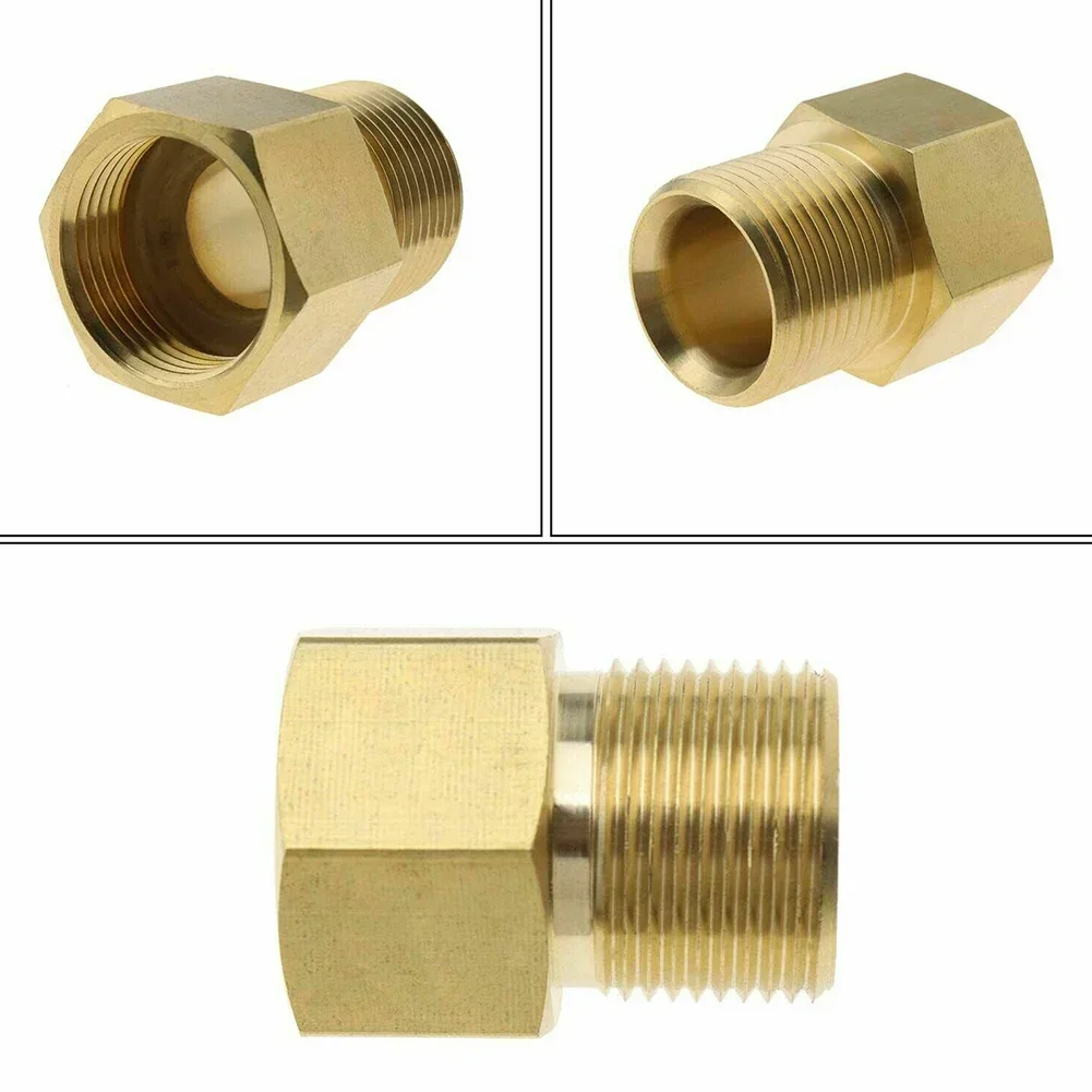 M22 15mm Male Thread To M22 14mm Female Metric Adapter Pressure Washer Brass Accesorios Para Auto Gaskets Washer Fixadores