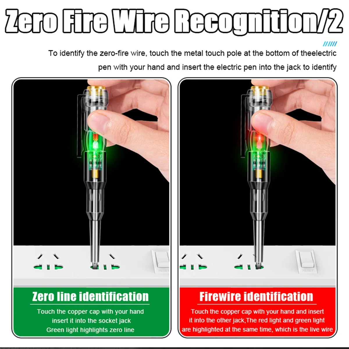 A01E-4PC ذكي التعريفي الطاقة الجهد القلم 24-250 فولت جهاز فحص الدائرة الكهربائية مفك كهربائي مؤشر كهربائي #5