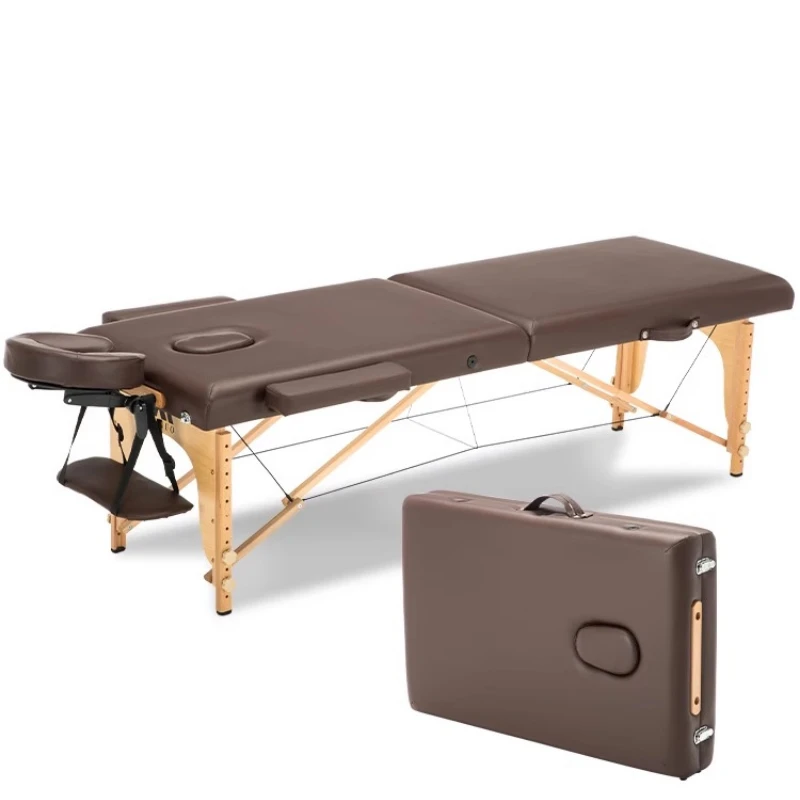 

Head Spa Folding Massage Tables Tattoo Pedicure Health Care Beech Wood Massage Comfort Soft Cushion Furniture Mesa De Masaje MH