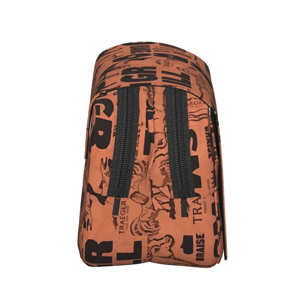 Traeger BBQ Smoker Butcher Pattern Pencil Cases Pen Holder Hard Shell Leather Big Capacity Pen Box Pencil Bag for Boy Girl Gifts
