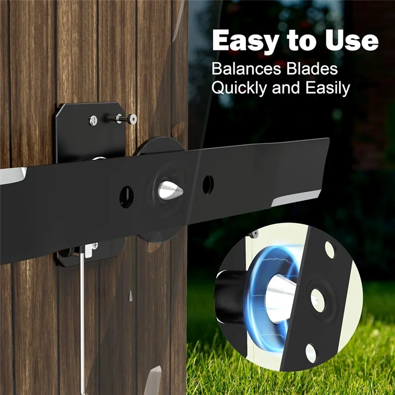 Fresh Blade Balancer For Lawn Mowers, High Precision Wall Mounted Tool With Magnetic For Adjustable Holder