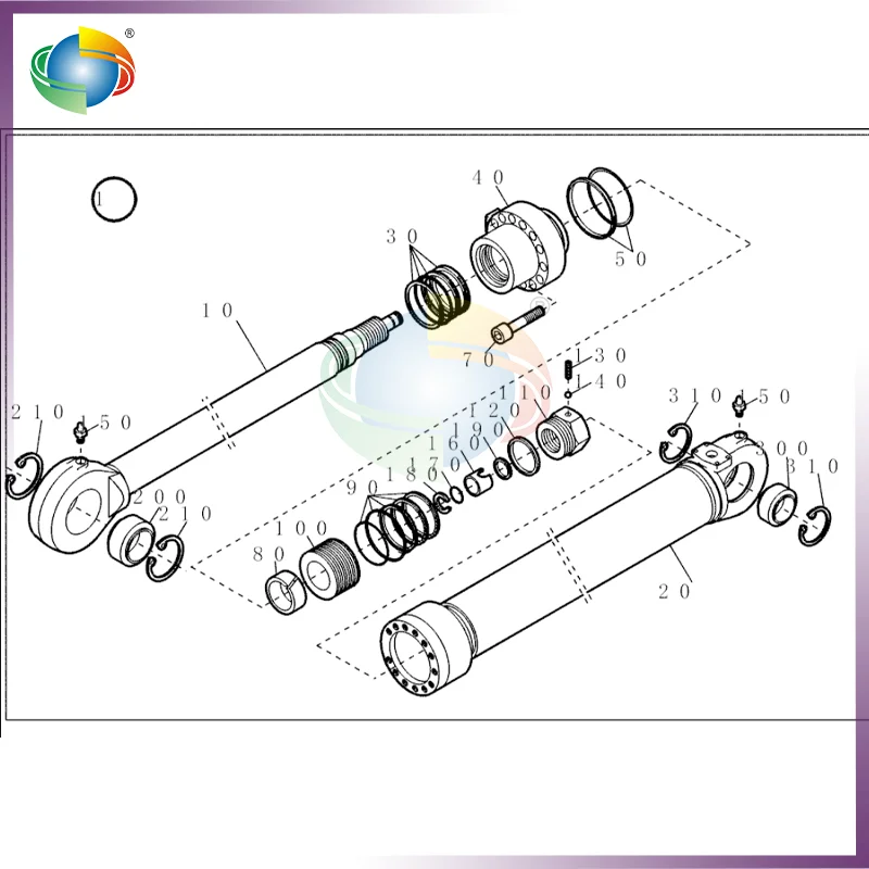 71408778 PISTON ROD SEAL REPAIR KIT FOR NEW.HOLLAND EC130