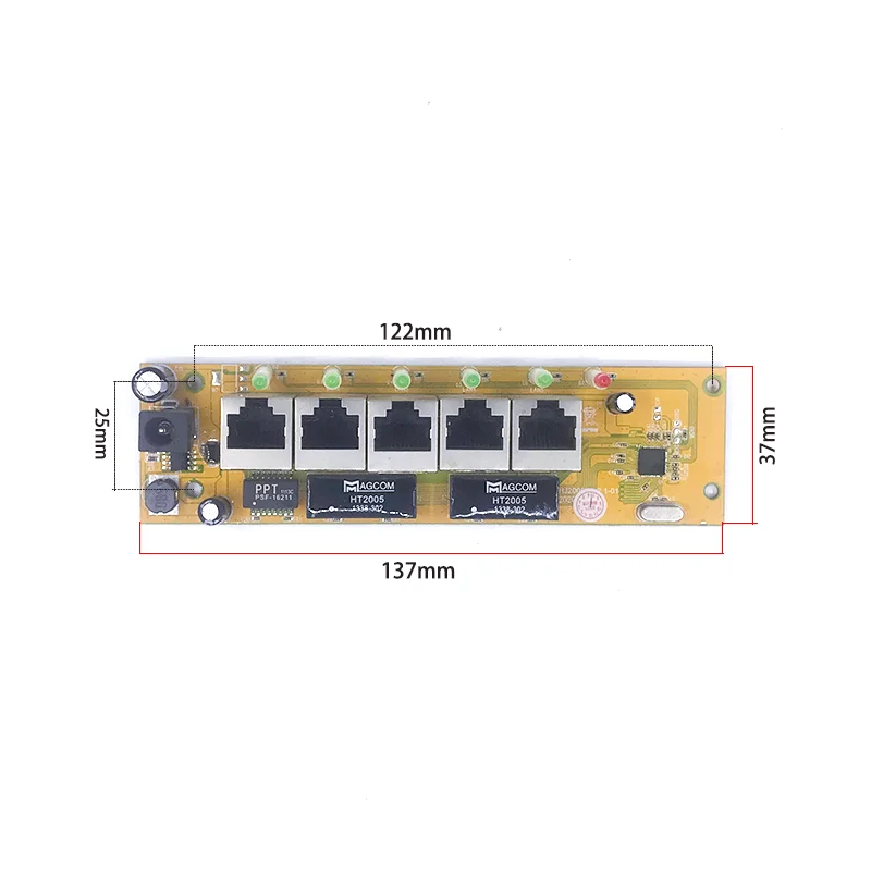 10/100mbps Ethernet-Switch-Platine für Modul 10/100mbps Switch-PCBA-Karte OEM-Motherboard-Ethernet-Switch 5/8 rj45