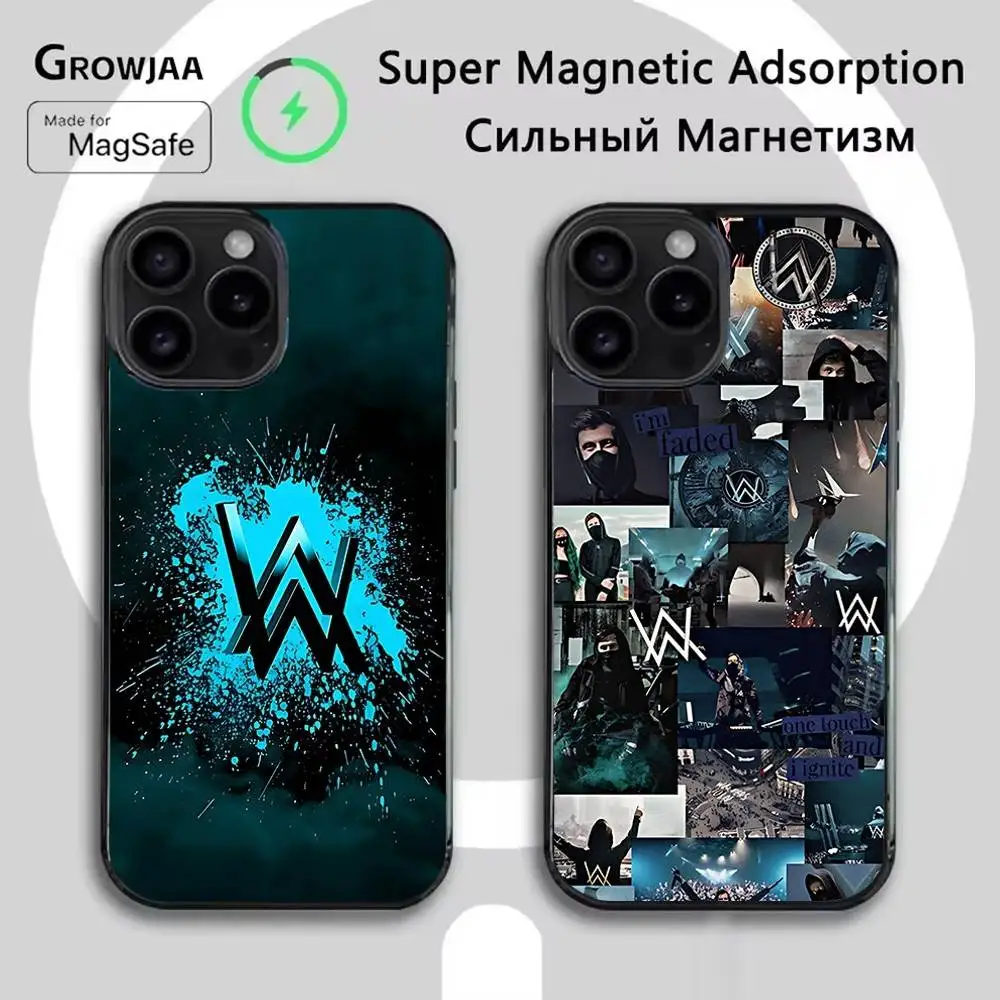 

DJ A-Alan W-Walker For IPhone 17,16,15,14,13,12,11,Pro,Max,Plus,Mini,SE4,E Protective Magnetic Case Cover