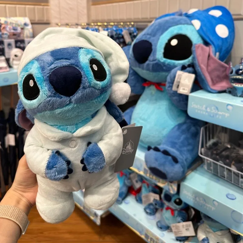 Disney 30cm New Stitch Plush Doll Kawaii Lilo & Stitch Stuffed Toy Summer Dream Series Large Plushies Pillow Kid Toys Gifts