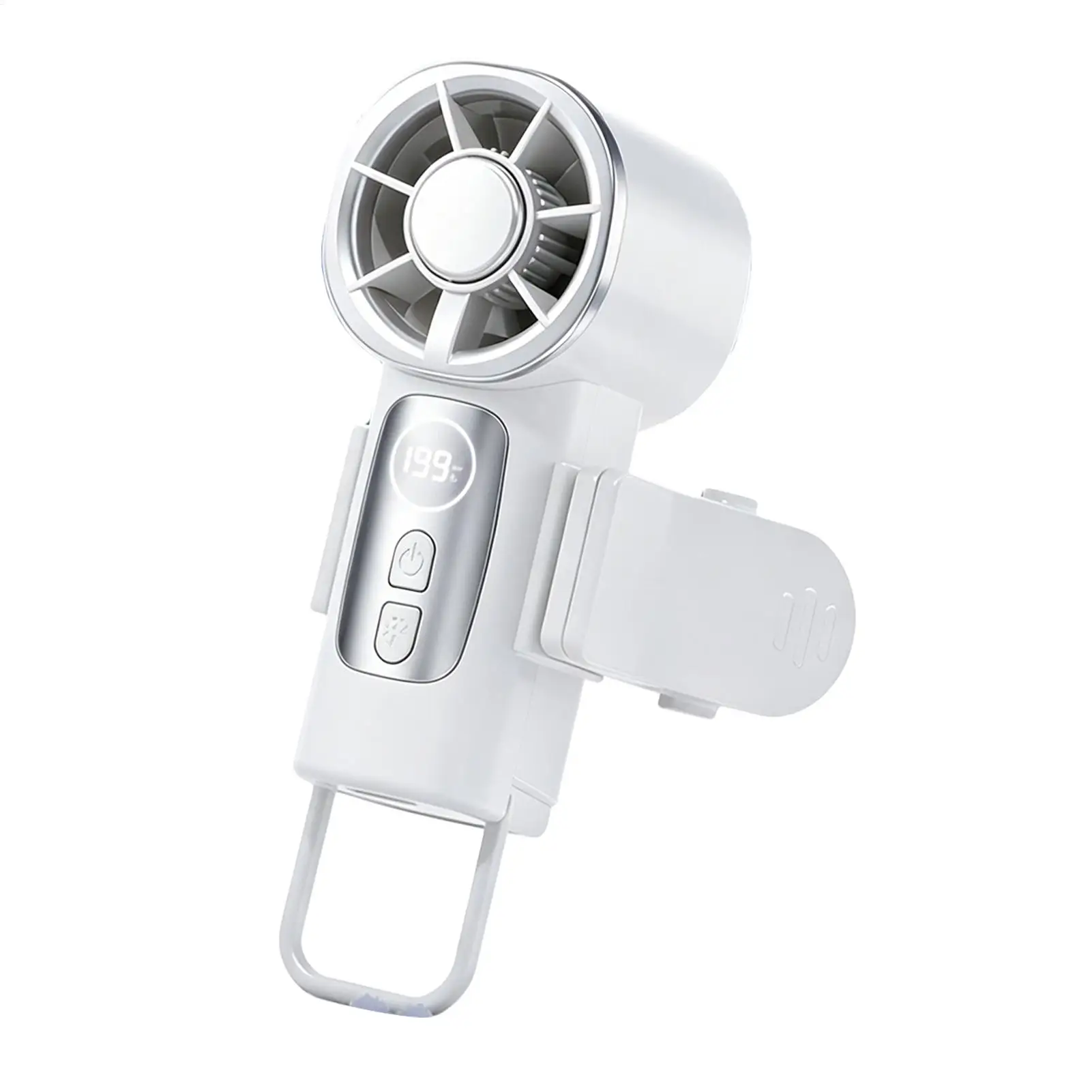 

Портативный автомобильный вентилятор с 199 скоростями, портативный ветрогенератор, светодиодный дисплей, зарядка через USB, небольшой вентилятор с клипсой и крючком для детей и взрослых, для путешествий, автомобиля