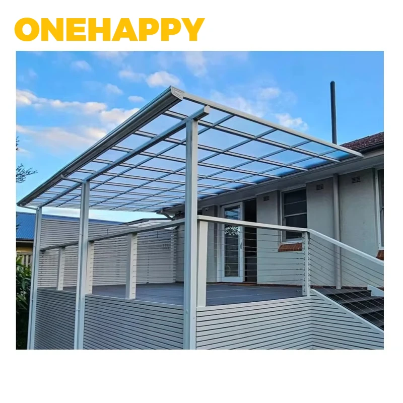 

Outdoor garden rainproof aluminum alloy canopy sun protection balcony canopy courtyard custom luxury polycarbonate roof canopy