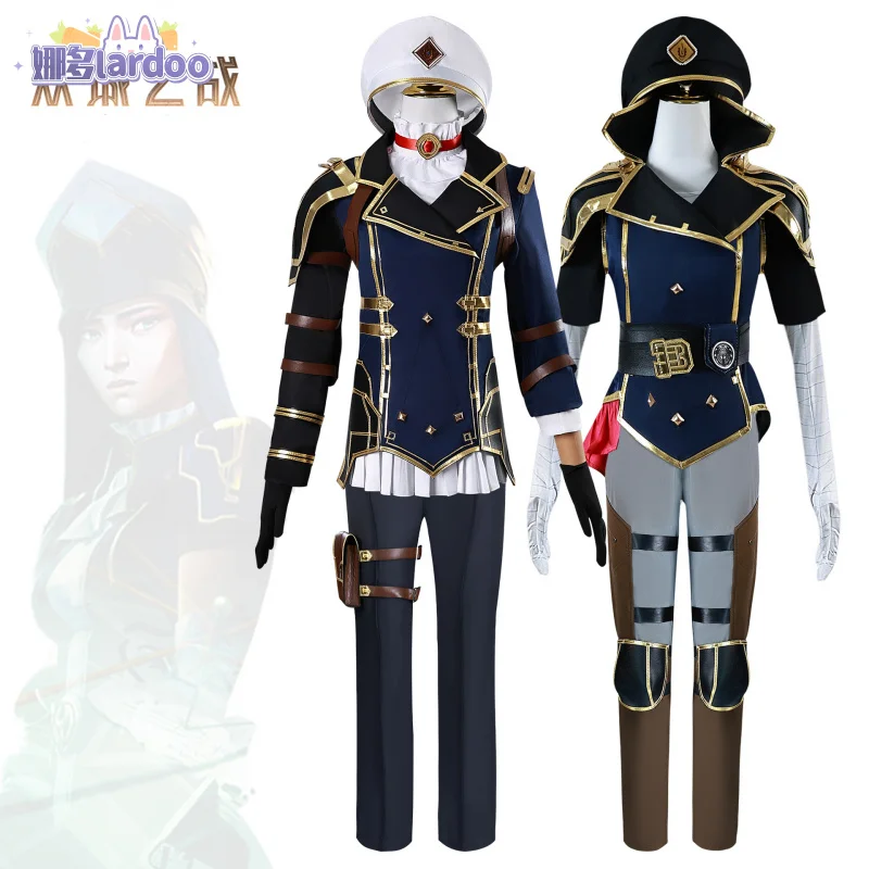 Anime Arcane Season 2 Vi Caitlyn Cosplay Costumes Game LOL Women Role Play Clothes Jacket Top Pants Hat Gloves Accessories Suit