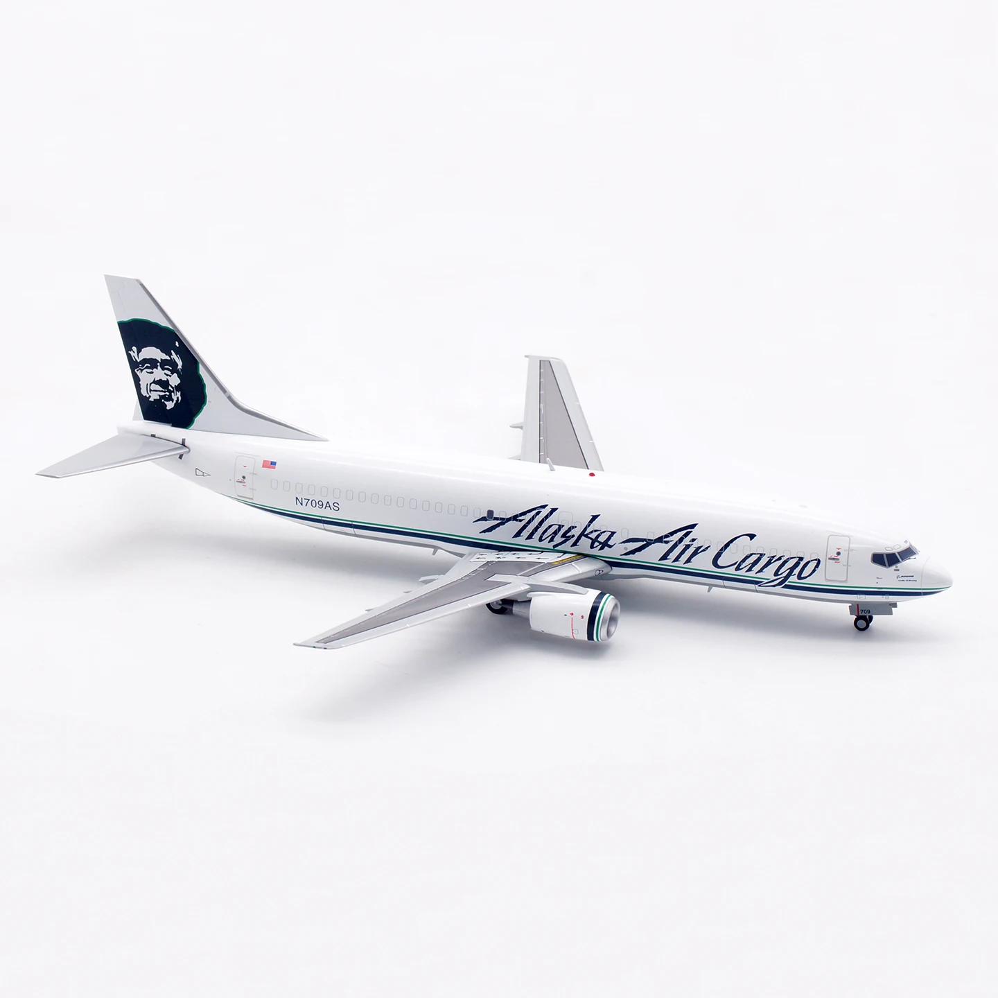 XX20398 سبيكة تحصيل طائرة هدية JC أجنحة 1:200 ألاسكا البضائع الهوائية بوينغ B737-400(SF) دييكاست طائرة طائرة نموذج N709AS