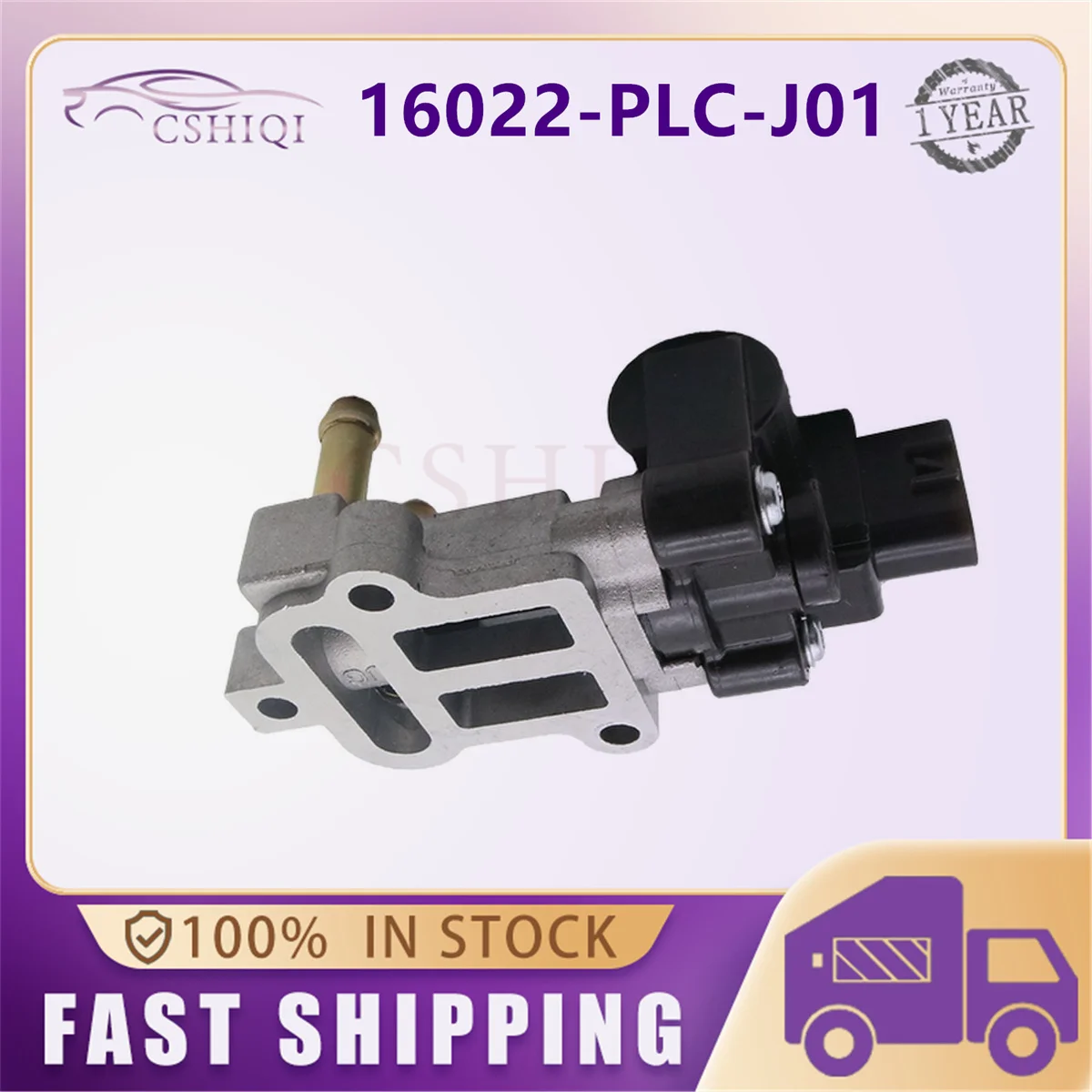 16022-PLC-J01 16022PLCJ01 Idle Air Control IAC Valve 16022 PLC J01 For Acura EL Honda Civic 1.7L 2001 2002 2003 2004 2005 view 3