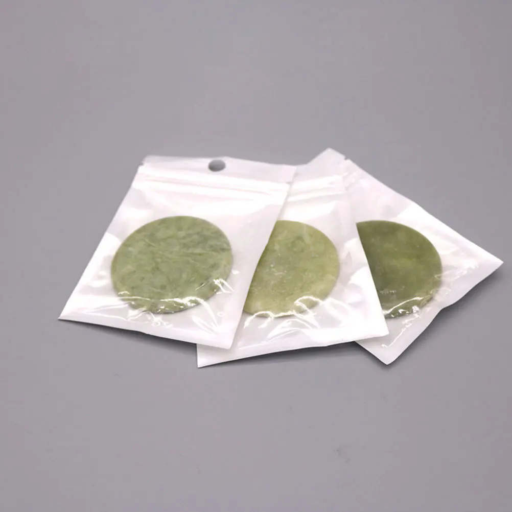 7 個のまつげエクステンションパッド翡翠接着剤パレット再利用可能な石まつげツール用接着剤がすぐに乾くのを防ぎますアクセサリー