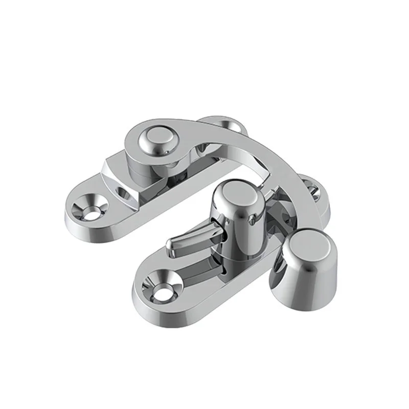 Hardware accessories for suitcases and bags: zinc alloy bull horn hook buckle, wholesale for makeup cases and jewelry boxes, vin