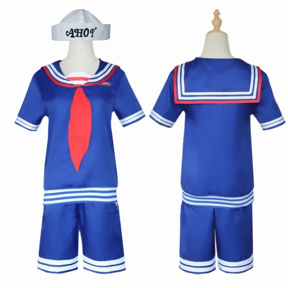loween StrangerThings 3 Cosplay Costume Ice Cr op Employee Outfit Women's Ethnic Stage Clothing Summer 